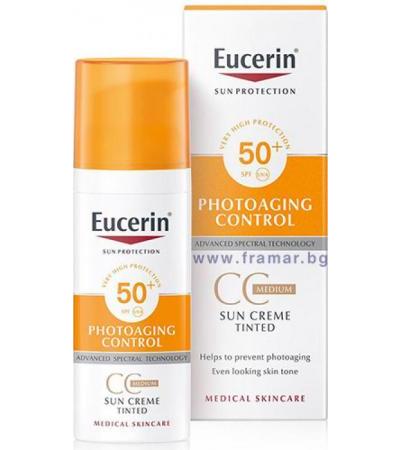 ЕУЦЕРИН SPF 50+ СЛЪНЦЕЗАЩИТЕН СС КРЕМ - fair 50 мл.