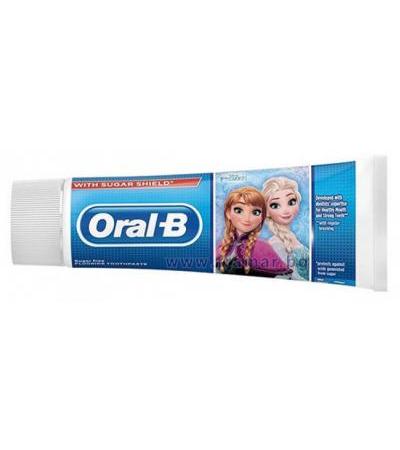 ПАСТА ЗА ЗЪБИ ОРАЛ - Б FROZEN ЗА ДЕЦА 3+ години 75 мл