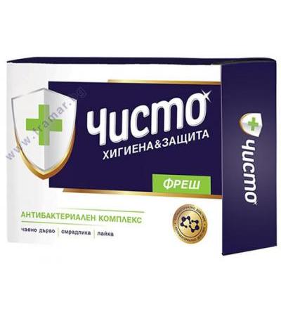 ЧИСТО ФРЕШ АНТИБАКТЕРИАЛЕН САПУН 100 гр.