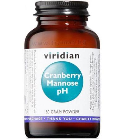 ЧЕРВЕНА БОРОВИНКА С D-МАНОЗА прах 50 гр. VIRIDIAN