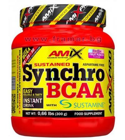 АМИКС СИНХРО BCAA + SUSTAMINE прах 300 гр.