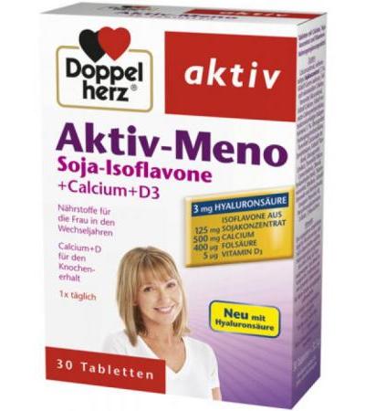 ДОПЕЛХЕРЦ АКТИВ МЕНО + ХИАЛУРОНОВА КИСЕЛИНА таблетки * 30