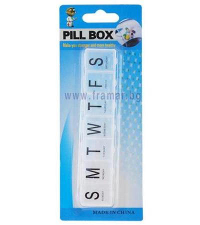 КУТИЙКА ЗА ЛЕКАРСТВА ЗА 7 ДНИ M-BOX