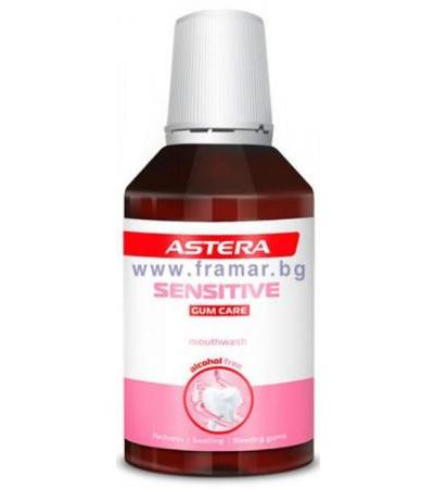 ВОДА ЗА УСТА АСТЕРА SENSITIVE ЗА ЧУВСТВИТЕЛНИ ЗЪБИ 300 мл