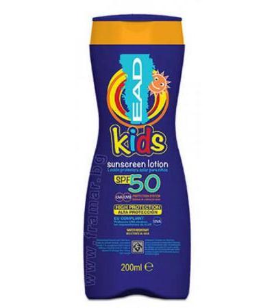 ЕАД СЪНСКРИЙН СЛЪНЦЕЗАЩИТЕН ЛОСИОН ЗА ДЕЦА SPF 50 200 мл