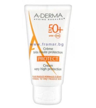 А - ДЕРМА ПРОТЕКТ КРЕМ SPF 50+ 40 мл