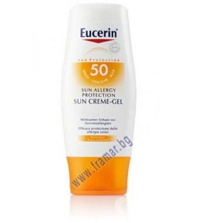 ЕУЦЕРИН СЛЪНЦЕЗАЩИТЕН КРЕМ - ГЕЛ ПРОТИВ СЛЪНЧЕВИ АЛЕРГИИ SPF 50 150 мл.