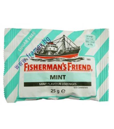 БОНБОНИ FISHERMAN'S FRIEND мента без захар 25 гр.
