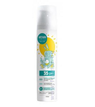 АЯН СЛЪНЦЕЗАЩИТЕН ЛОСИОН ЗА БЕБЕТА, ДЕЦА И ВЪЗРАСТНИ СЪС SPF 35 100 мл