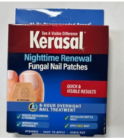 Kerasal Nighttime Renewal Fungal Nail Patches - 14 Patch - Overnight Nail Repair
