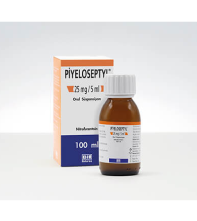 PİYELOSEPTYL 25 mg / 5 ml oral süspansiyon