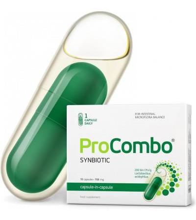 ProCombo Prеbiotic & Prоbiotic for Gut Health 200 Billion CFU, 10 Capsules